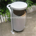 Street waste container metal waste container